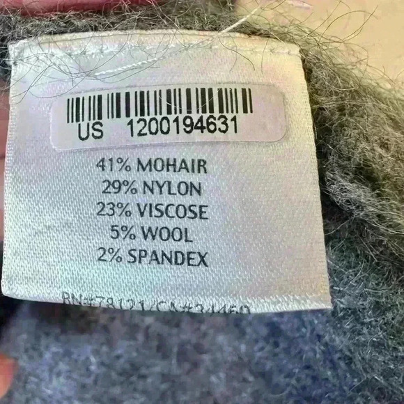 Eileen Fisher Womens XS Open Front Mohair Knit Vest Jacket Gray Black Lagenlook‎ - Picture 6 of 8